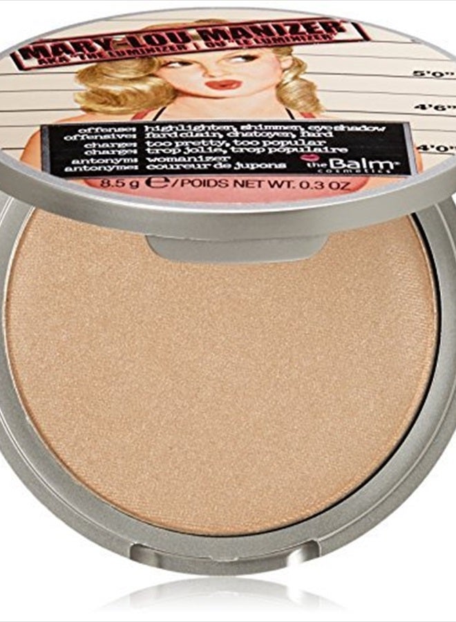 theBalm ماري-لو مانايزر لمعة بلون العسل، هايلايتر، ظل وبريق، توهج خفيف، 0.32 أونصة (عبوة من 1) - Image 1