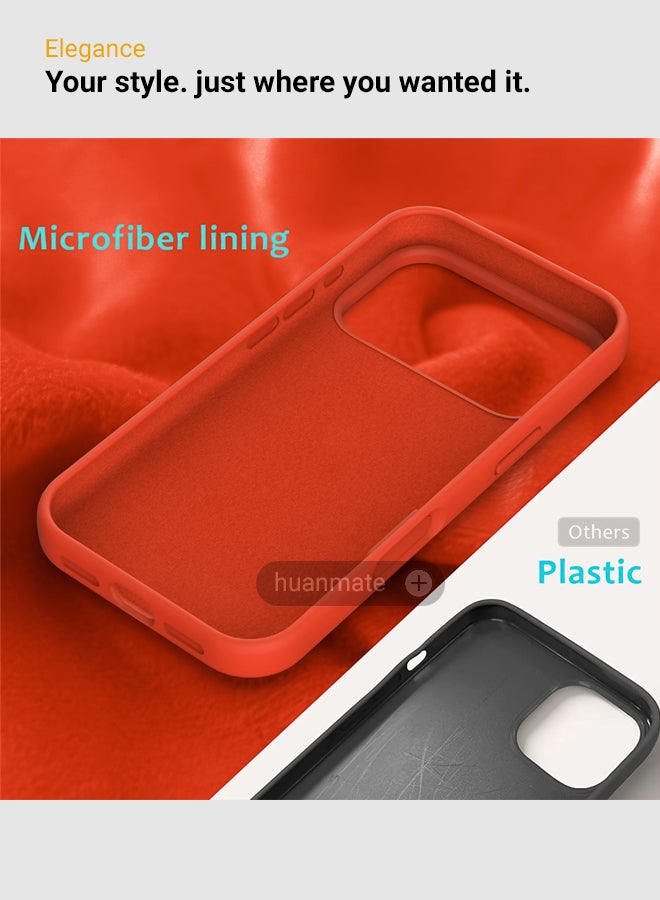 huanmate Apple iPhone 17 Pro Max Silicone Cover Orange - Premium 2.0mm TPU Silicon, Enhanced Camera Protection with Lens Shield, Shockproof & Water-Proof Cover for Apple iPhone 17 Pro Max - Image 5