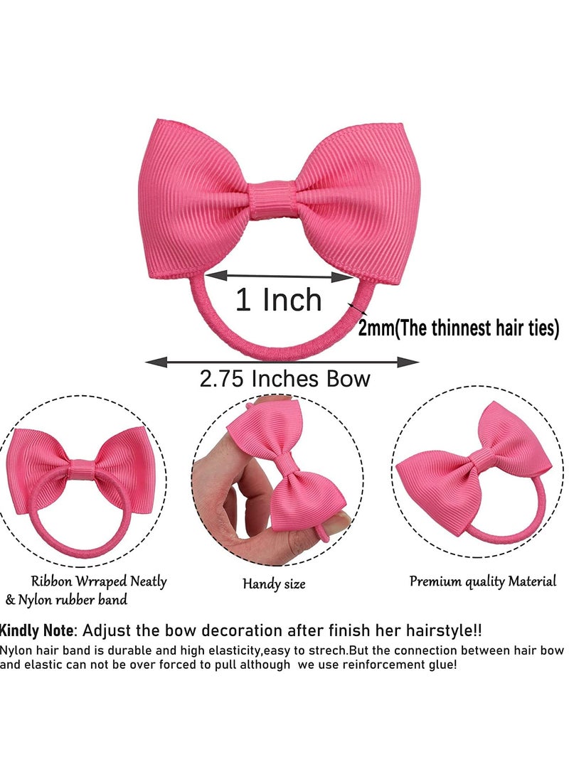 Generic - 40 Baby Hair Ties  Boutique Tiny Elastic Ponytail Rubber Bands for Baby Girls Toddler Hair Accessories Cute Pair Hair Bands for Newborns Infants and Little Girls - Image 1