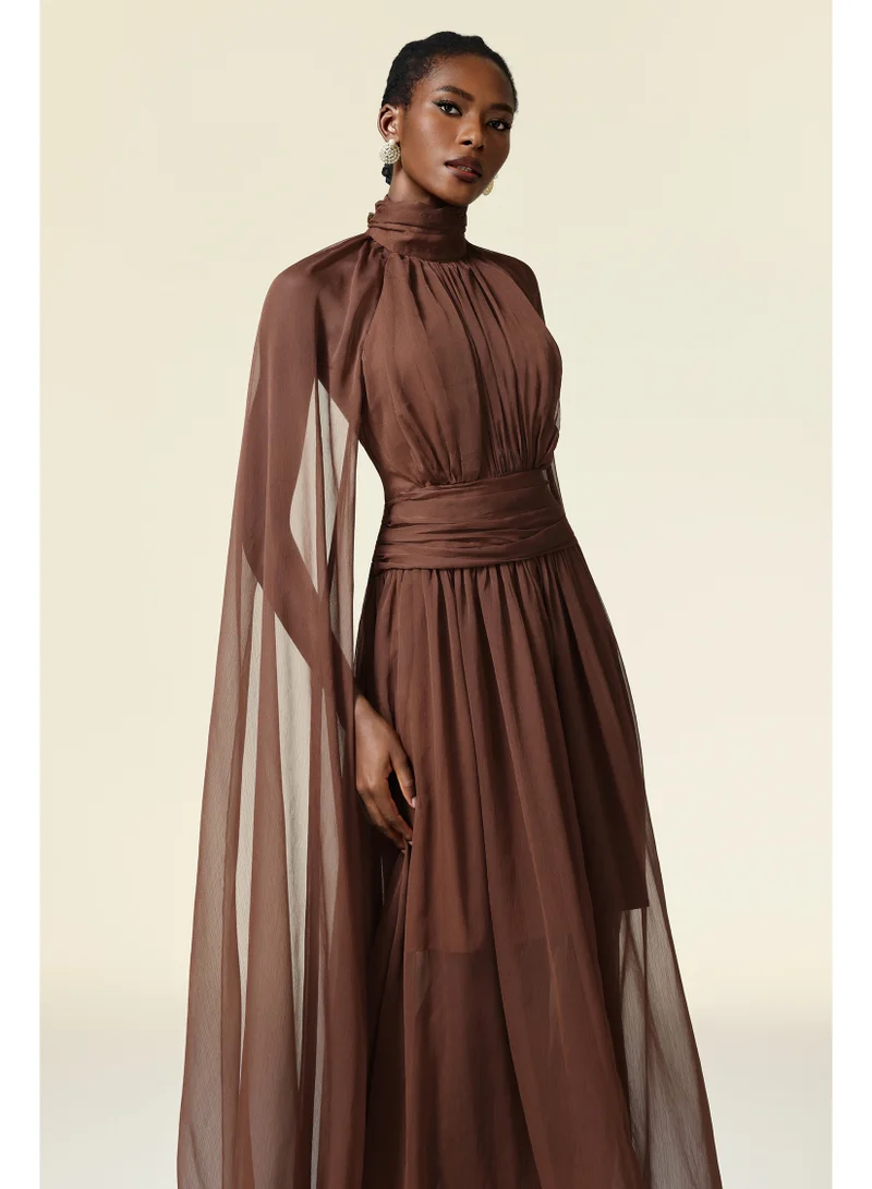 Bella Barnett  Rereny Butterfly Folds Maxi Dress for Women | Best Price UAE