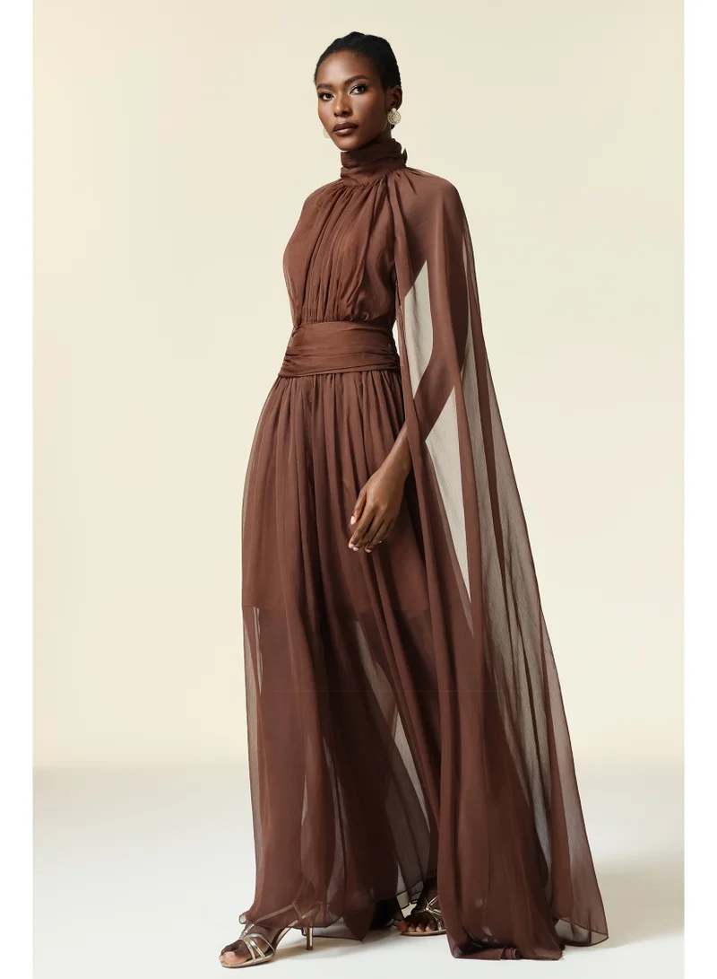 Bella Barnett  Rereny Butterfly Folds Maxi Dress for Women | Best Price UAE