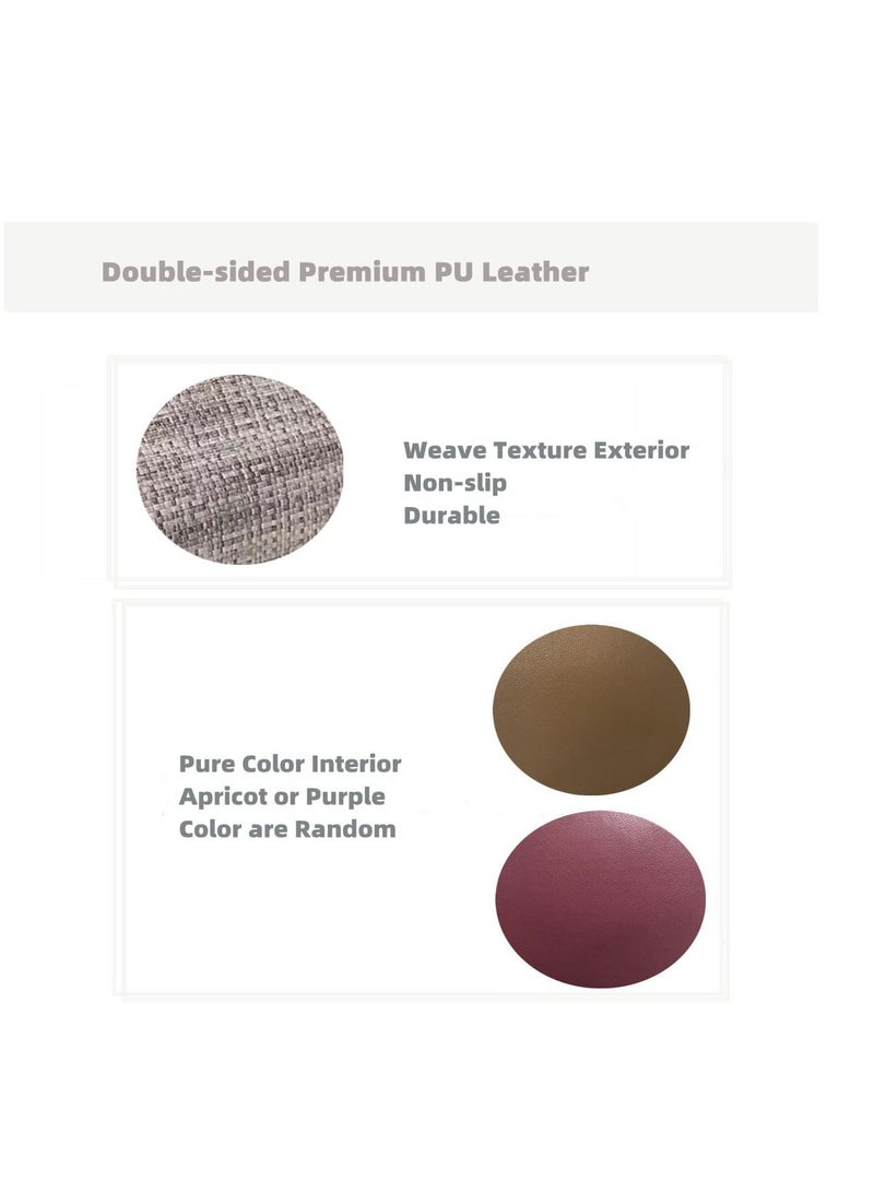 Y&D Tissue Box Cover, Cover for Car, Rectangular PU Leather Weave Texture Box, Home Decorations Living Room, Bedroom and Office, Vanity, Night Stands - Image 5