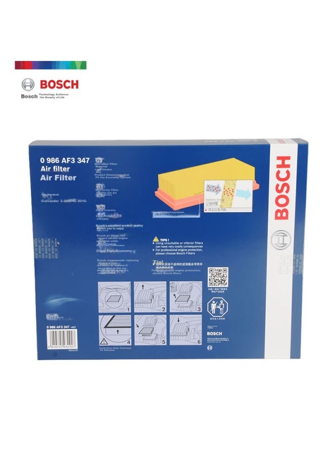 Bosch Automotive Air Filter Element, Air Cleaner, Air Filter 3347, Compatible With Gac Mitsubishi Outlander, 2016 Models - Image 3