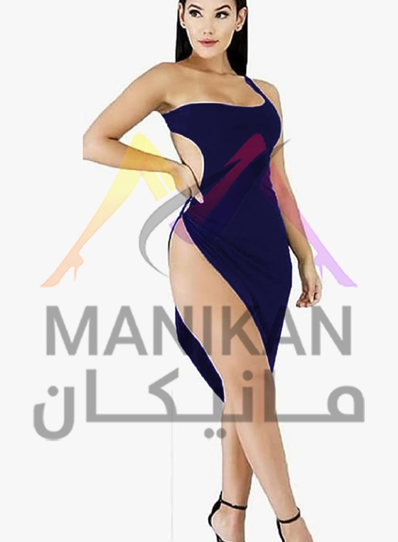 MANIKAN Womens Nightgown for soft cotton open in the back, short on one side and long on the other - Image 5