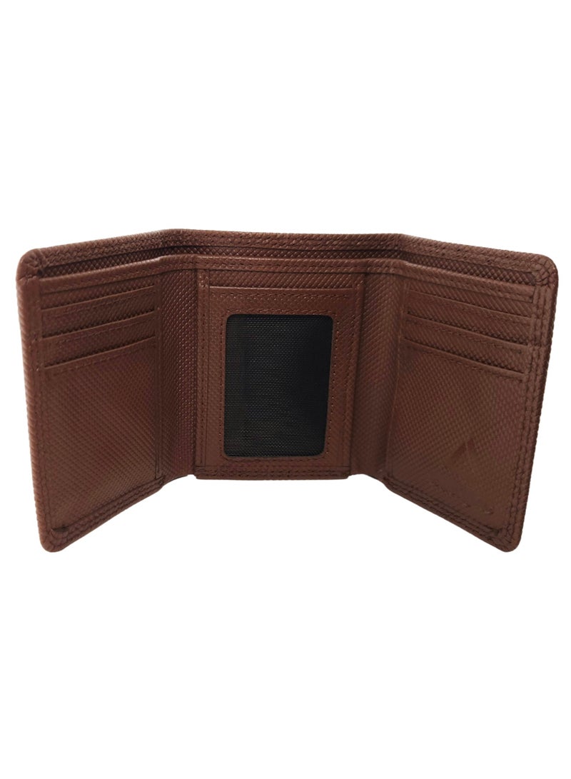 Native Comfort Tri-Fold Genuine Leather Wallet for Men, Premium Leather Material with Versatile Compartment, Ideal for Traveling & Daily Use, Perfect Gift for Any Occasion- Chocolate - Image 2