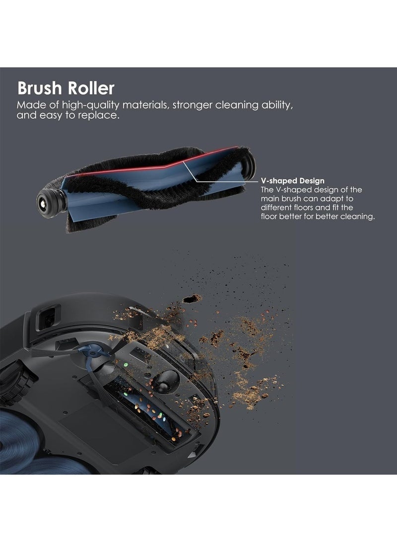 Bukela 17PCS Spare Parts Compatible with eufy X10 Pro Omni Robot Vacuums Replacement Parts, 4 Dust Bags, 4 Washable Vacuum Mop Cloths, 4 Side Brushes, 4 HEPA Filters, 1 Main Brush, X10 Pro Omni Accessories - Image 5