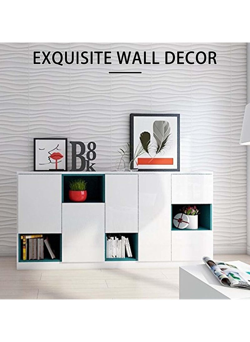 AUTOYSUR Decorative 3D Wall Panels in Diamond Design, 3D Wall Panels, PVC 3D Wall Panel Diamond, 3D Textured Wall Panels, for Interior Wall Decor, 50 * 50cm Matt White (12 Pack) (White) - Image 3