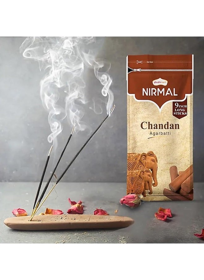 Nirmal Sandalwood Premium Fragrance 120 Incense Stick Agarbatti by Shubhkart (Pack of 2)  - Image 4