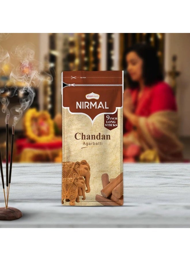 Nirmal Sandalwood Premium Fragrance 120 Incense Stick Agarbatti by Shubhkart (Pack of 2)  - Image 5