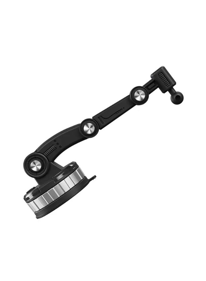 Adjustable Long Arm Car Phone Holder with Suction Cup, Multi-Angle Dashboard and Windshield Mobile Mount for Most Smartphones, Black - Image 3