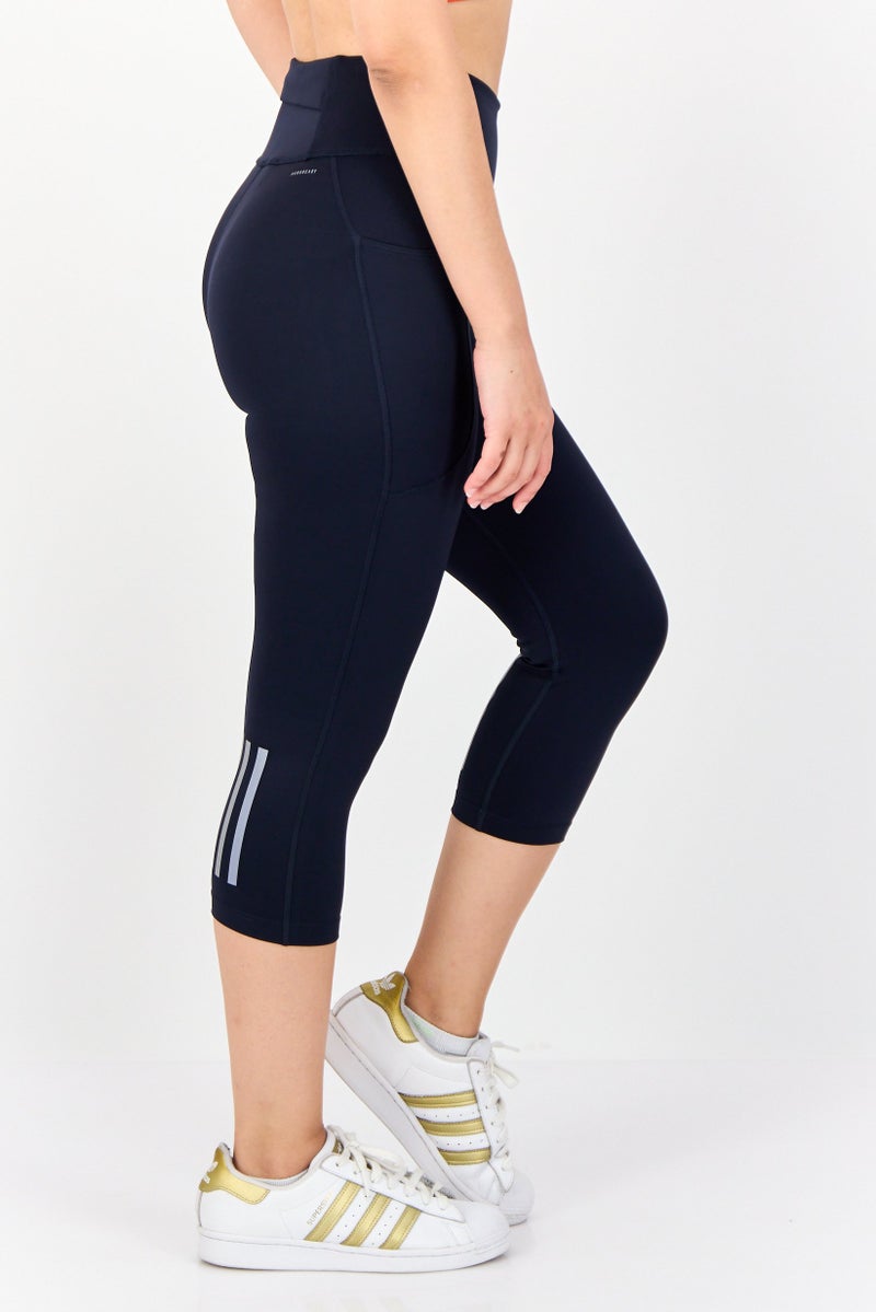 Adidas Women Sportswear Fit Running Legging, Navy - Image 2