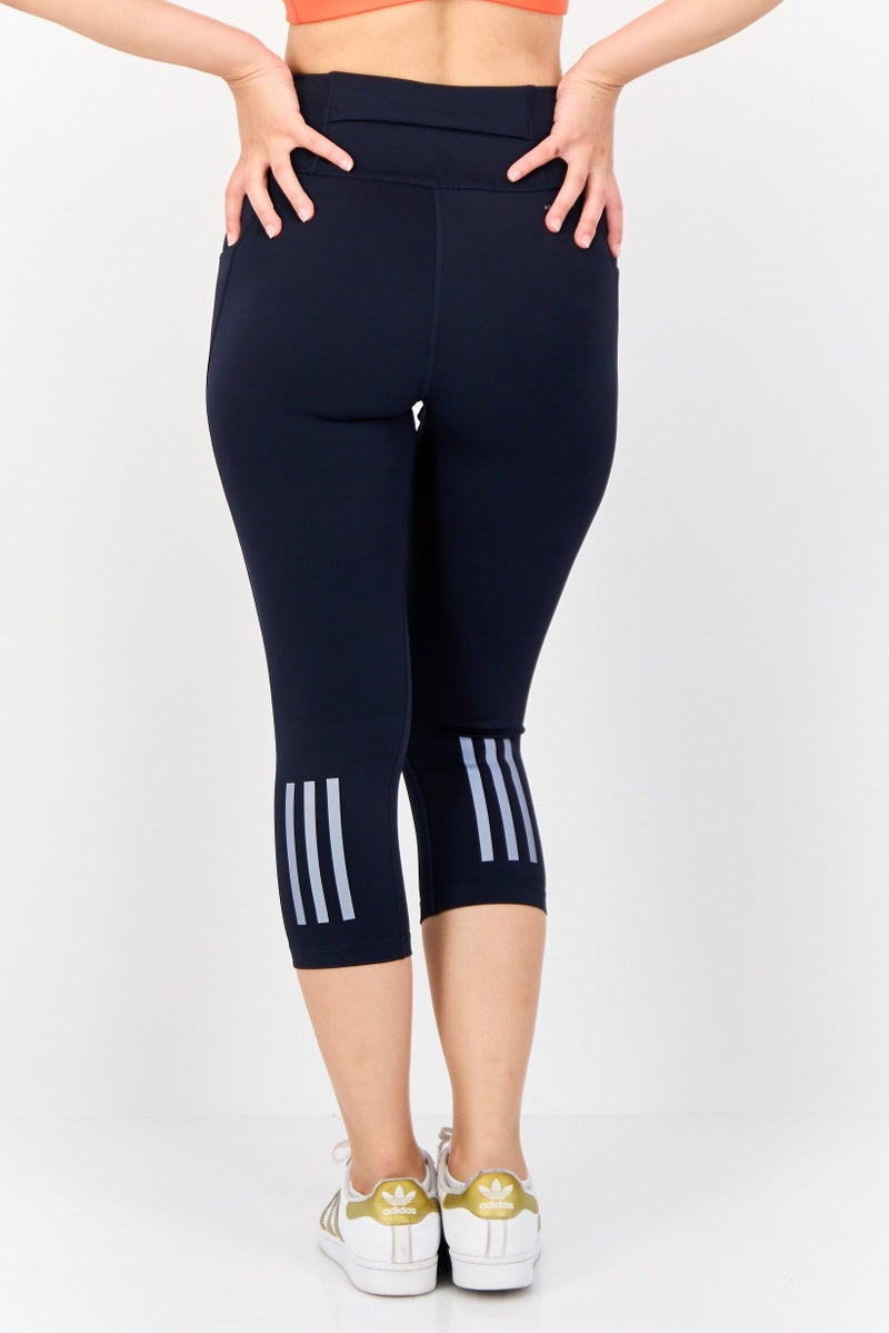 Adidas Women Sportswear Fit Running Legging, Navy - Image 4