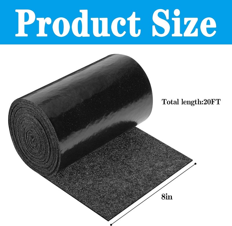 DECOHS 8 Inch x 20 Ft Boat Trailer Bunk Carpet - Marine Bunk Padding for Outdoor Jet Ski Ramp Garage Dock - Image 2