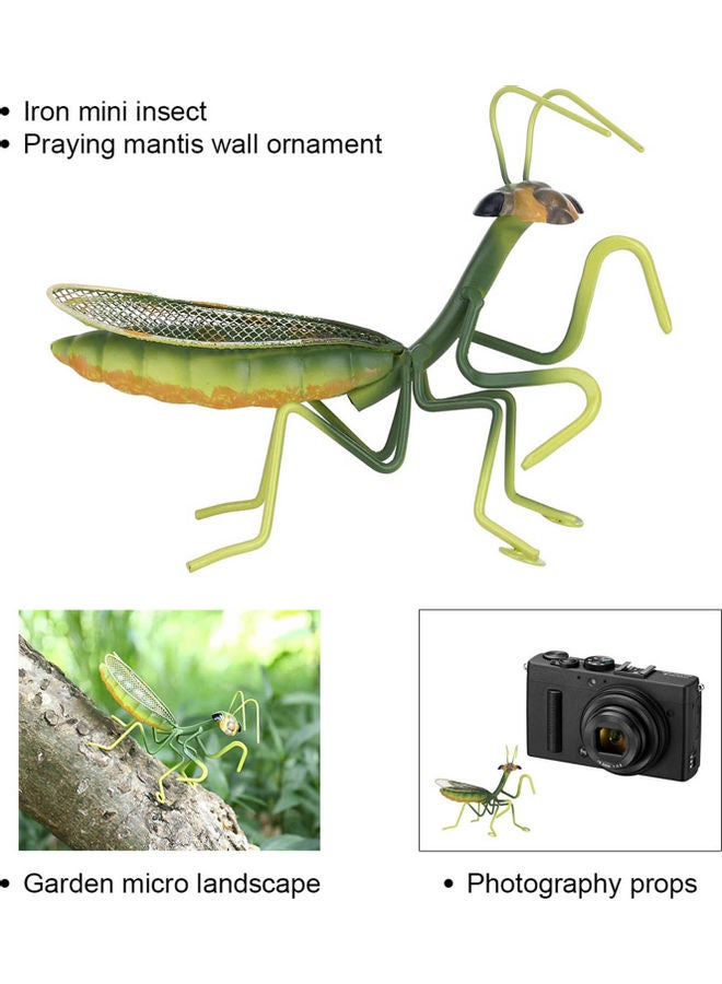 NIBEMINENT Mantis Wall Ornament Green/Yellow/Black 20.5x10x12.5cm - Image 4