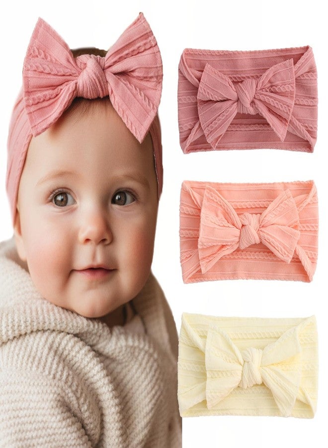 ووي أطواق شعر للأطفال من Woeoe مزينة بفيونكات، مصنوعة من النايلون الناعم، إكسسوارات شعر للبنات حديثات الولادة. - Image 1