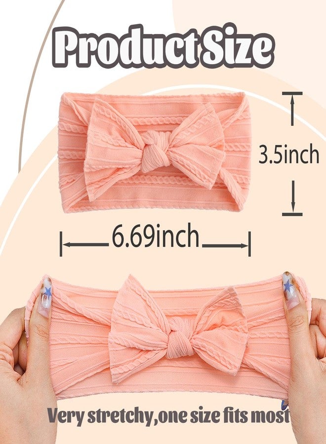 ووي أطواق شعر للأطفال من Woeoe مزينة بفيونكات، مصنوعة من النايلون الناعم، إكسسوارات شعر للبنات حديثات الولادة. - Image 5