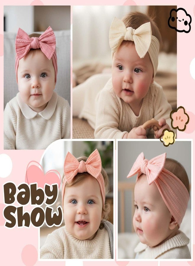 ووي أطواق شعر للأطفال من Woeoe مزينة بفيونكات، مصنوعة من النايلون الناعم، إكسسوارات شعر للبنات حديثات الولادة. - Image 4