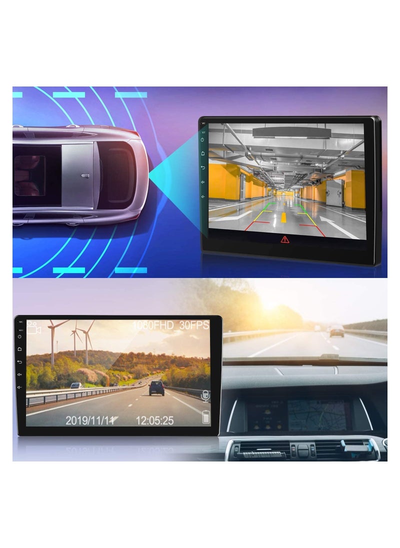 SHEZA STAR - Android Double Din Car Stereo 10.1 Inch 1080P HD Touch Screen Car Screen Android 11 System with GPS Navi HiFi WiFi Bluetooth RDS FM Radio Mirror-Link Dual USB with Backup Camera - Image 1