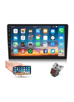 Android Double Din Car Stereo 10.1 Inch 1080P HD Touch Screen Car Screen Android 11 System with GPS Navi HiFi WiFi Bluetooth RDS FM Radio Mirror-Link Dual USB with Backup Camera