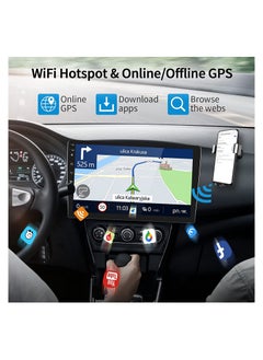 SHEZA STAR Android Double Din Car Stereo 10.1 Inch 1080P HD Touch Screen Car Screen Android 11 System with GPS Navi HiFi WiFi Bluetooth RDS FM Radio Mirror-Link Dual USB with Backup Camera  - Image 2