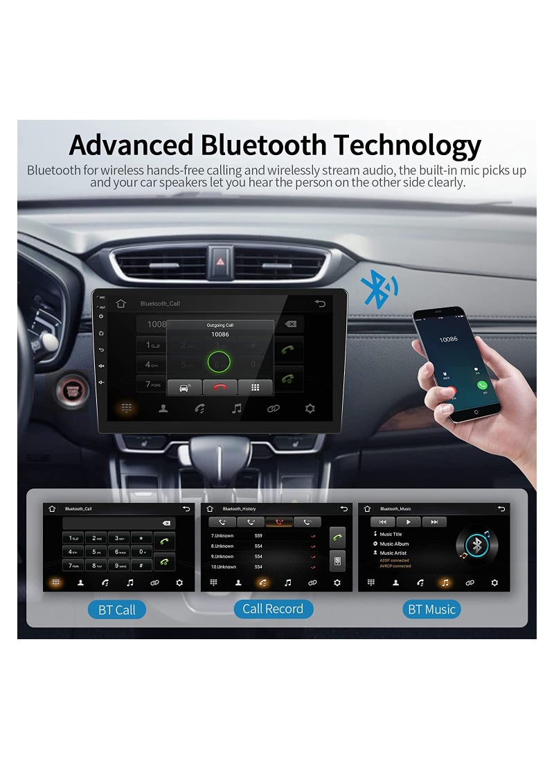 SHEZA STAR - Android Double Din Car Stereo 10.1 Inch 1080P HD Touch Screen Car Screen Android 11 System with GPS Navi HiFi WiFi Bluetooth RDS FM Radio Mirror-Link Dual USB with Backup Camera - Image 1