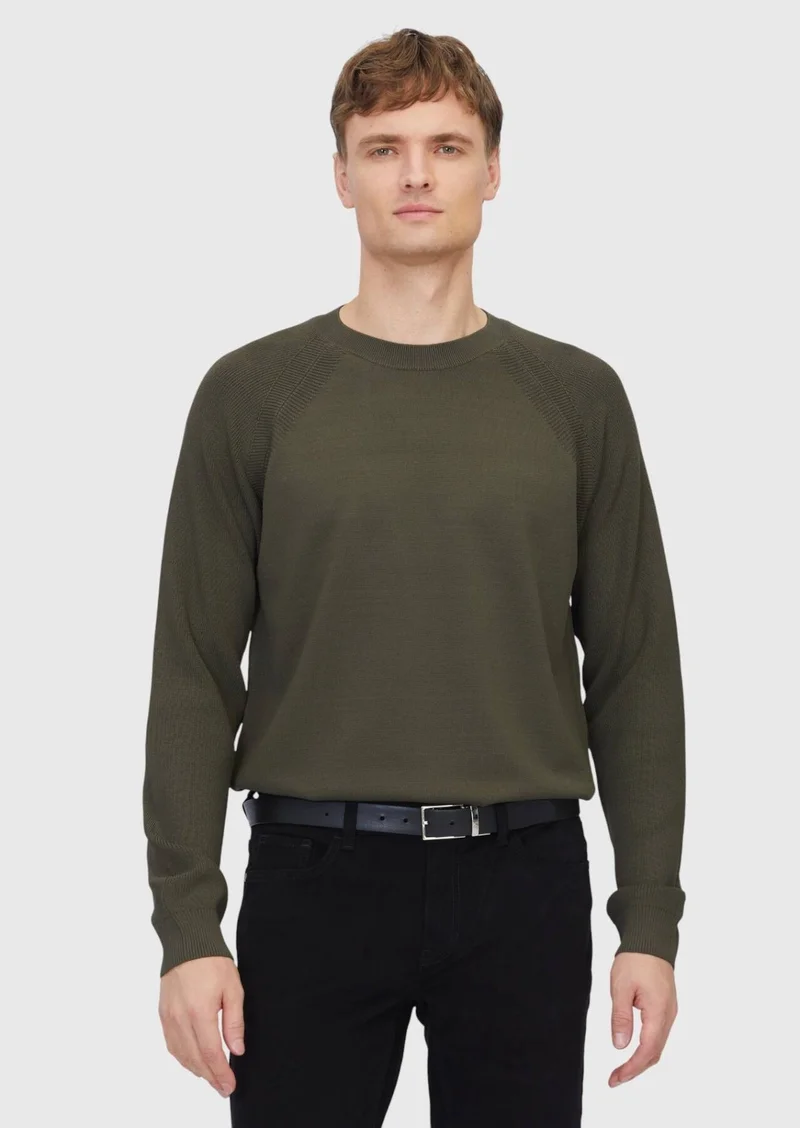 Ramsey Khaki Knitwear Sweatshirt