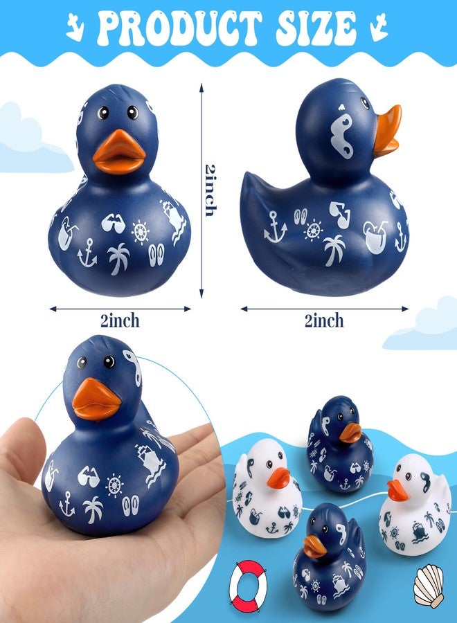 Jerify Cruise Ships Sailing Ducks 2 Inch Summer Beach Rubber Ducks Bulk Cruise Ship Toys for Carnival Party Birthday Gifts Classroom Incentives and Bath Pool Activity(12 Pcs) - Image 2