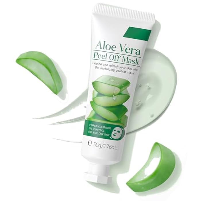Easilydays Aloe Vera Peel Off Jelly Face Mask, Exfoliating Hydro Jelly Masks for Facials, Moisturizing, Refreshing, Pores Cleansing, Oil Control, Soothes & Strengthens Skin Barrier for All Skin Types - Image 1