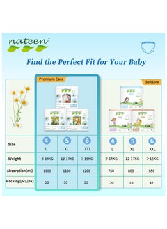 nateen Premium Care Baby Pants Diapers, Size 6(15+kg), XXL Baby Pull Ups, 160 Count Diaper Pants, Super Absorbent, Ultra Thin Baby Diapers Pants  - Image 5