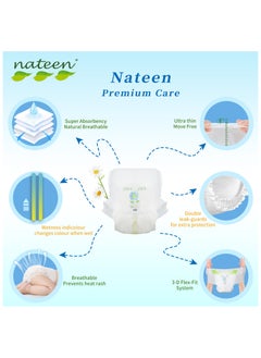 nateen Premium Care Baby Pants Diapers, Size 6(15+kg), XXL Baby Pull Ups, 160 Count Diaper Pants, Super Absorbent, Ultra Thin Baby Diapers Pants  - Image 4
