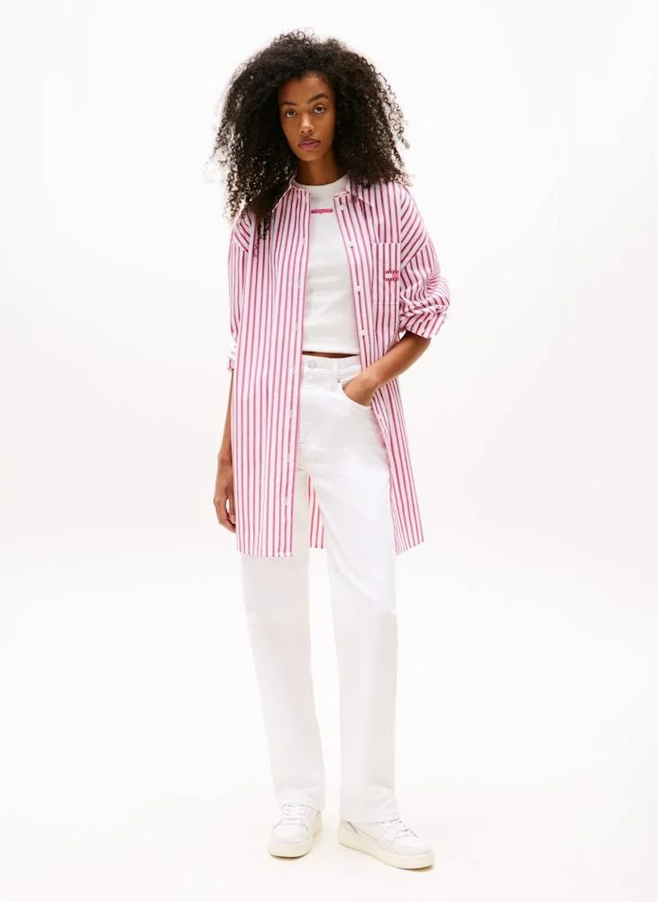 TOMMY JEANS Logo Mini Shirt Dress