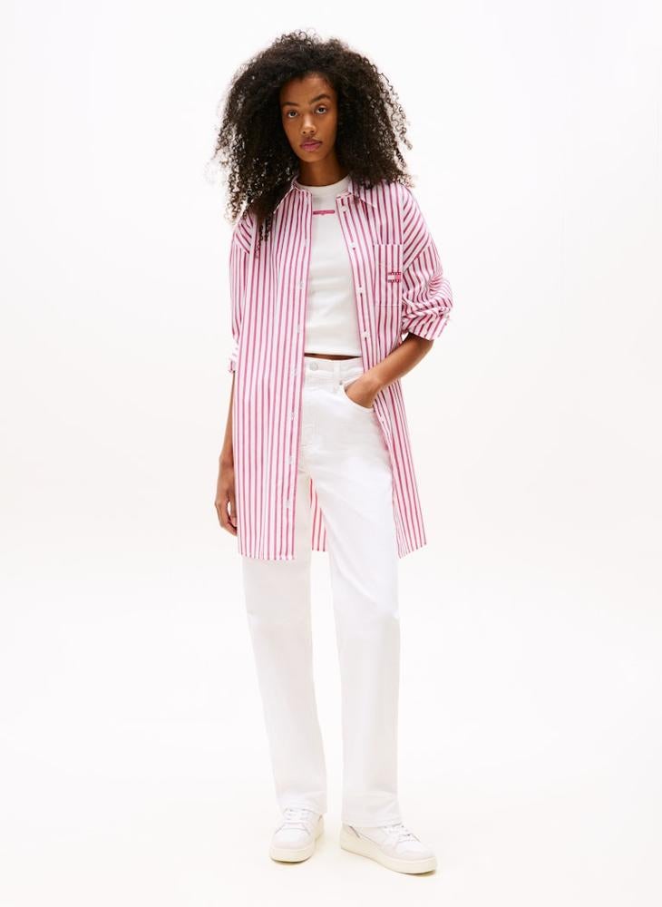 TOMMY JEANS Logo Mini Shirt Dress - Image 1