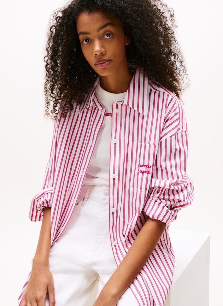 TOMMY JEANS Logo Mini Shirt Dress - Image 3