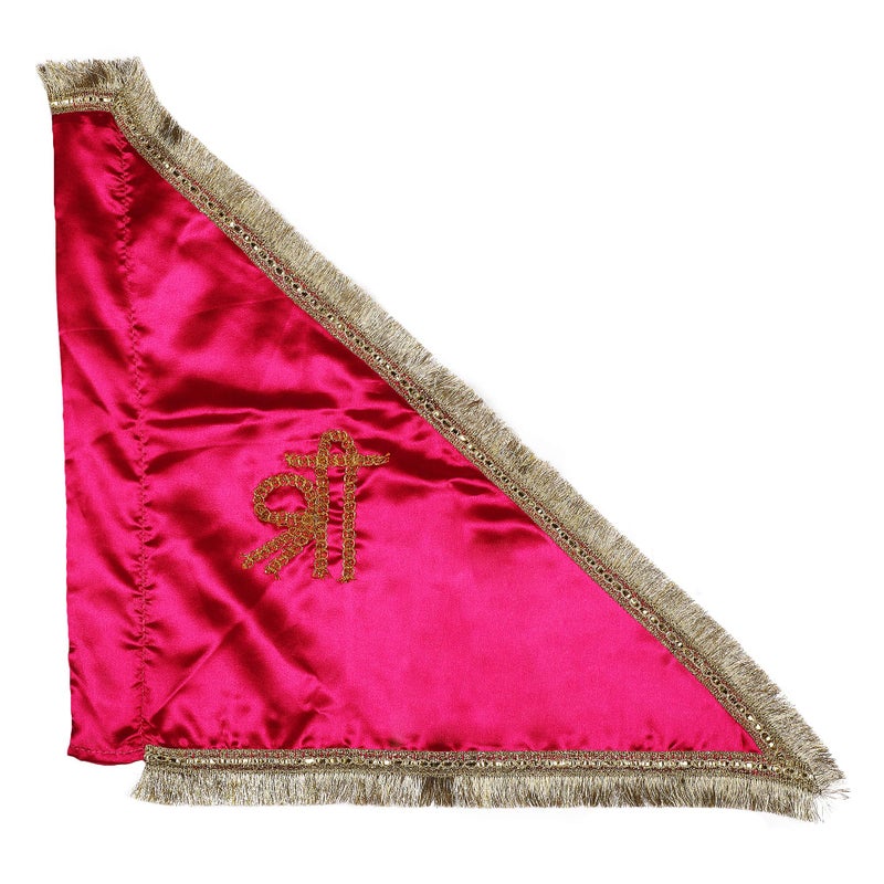 ROLIMOLI Red Shri Flag Jhanda Outdoor Flag/Full Size Flag/Jhanda for Temple/Home (1.10 Meter) - Image 4