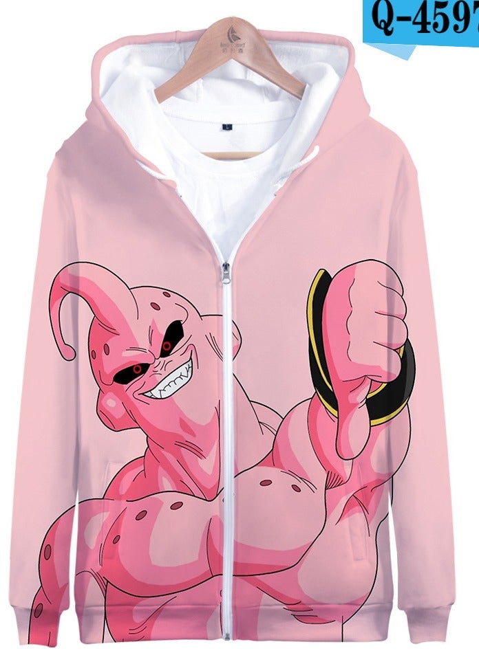 KUYING New Dragon Ball Printed Casual Zipper Jacket  - Image 1