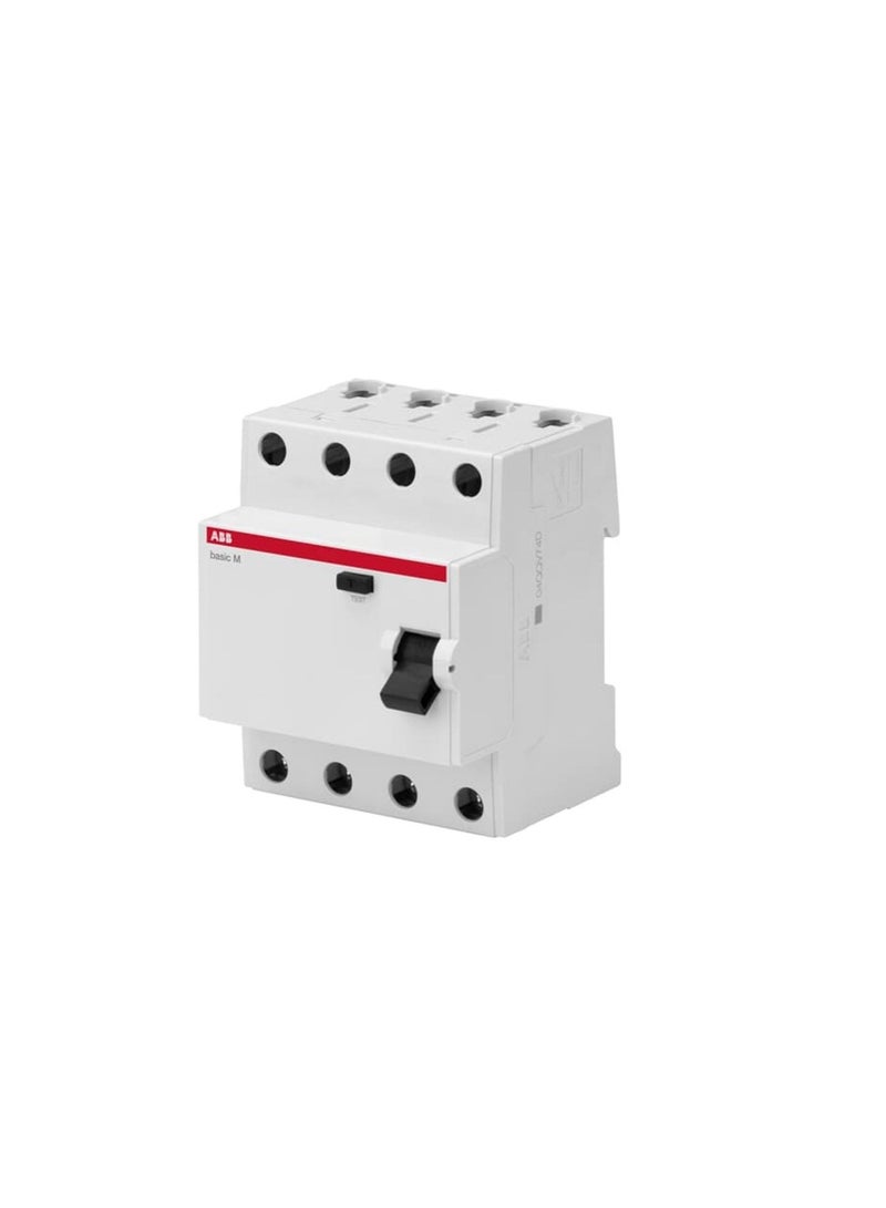 ABB Earth Leakage Circuit Breaker  40A 4 POLE  30MA BMF61440  2CSF604061R1400  - Image 1