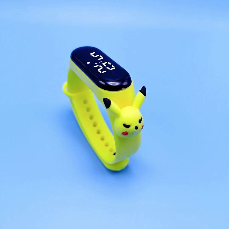 Crayon Shin-chan LED Waterproof Kids Watch Pikachu-yellow