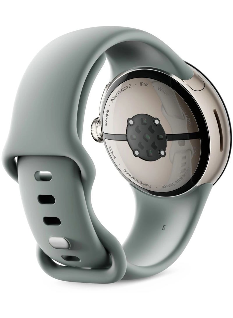 Google 306 mAh Pixel Watch 2 (Previous Model) with the Best of Fitbit - Heart Rate Tracking, Stress Management, Safety Features - Android Smartwatch - Champagne Gold Aluminum Case - Hazel Active Band - LTE Hazel Active - Image 3
