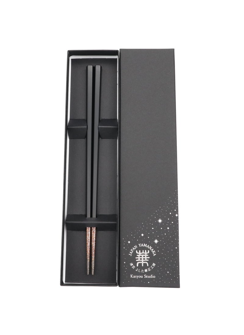 Kasyou Studio Kasyou Studio URUSHI KENKO chopsticks  BLACK 89 Inch225 cm  made in japan Dishwasher compatible luxury chopsticks reusable japanese style gift set palillos chinos cute 
