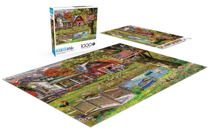 Buffalo Games - Garry Walton - Country Clubhouse - 1000 Piece Jigsaw Puzzle for Adults -Challenging Puzzle Perfect for Game Nights - Finished Size is 26.75 x 19.75 - Image 4
