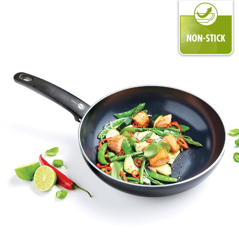 GreenPan Cambridge Healthy Ceramic Nonstick Induction Aluminum Open Frying pan - Black (28 CM) - Image 3