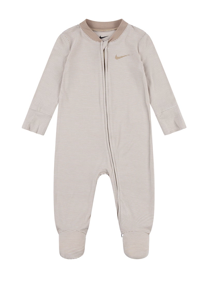 Nike Infant Striped Footed Coverall Rompers  - Image 1