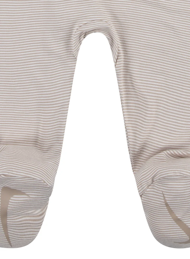 Nike Infant Striped Footed Coverall Rompers