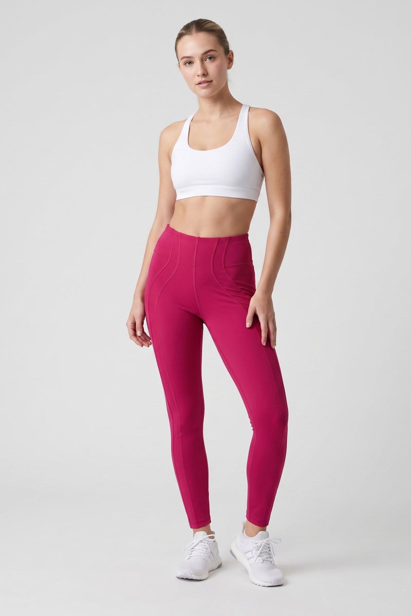 PUMA Women Sportswear Fit Training Full Length Leggings, Dark Pink - Image 2