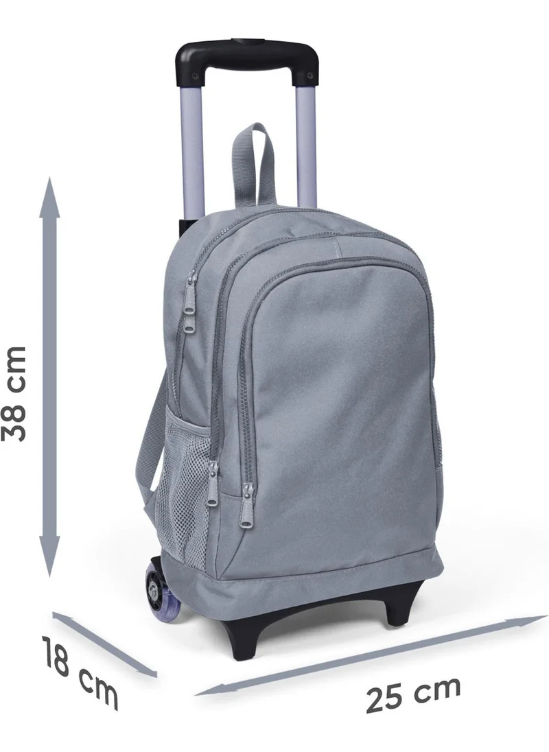 كورال هاي Kids Pink Pastel Colored Three-Compartment Squeegee School Backpack