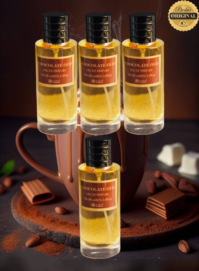 الحميدي 4 قطع عطر تشكوليت عود 100 مل - Image 1