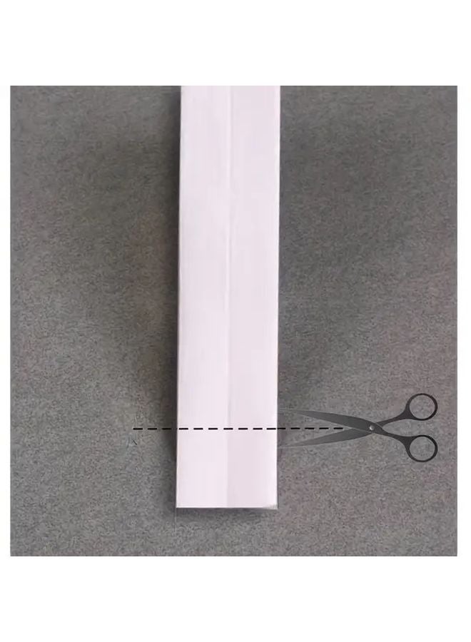 شريط سد ذاتي اللصق من PVC الأبيض المقاوم للماء لسد فجوات حوض الاستحمام ومغسلة الحمام - Image 4