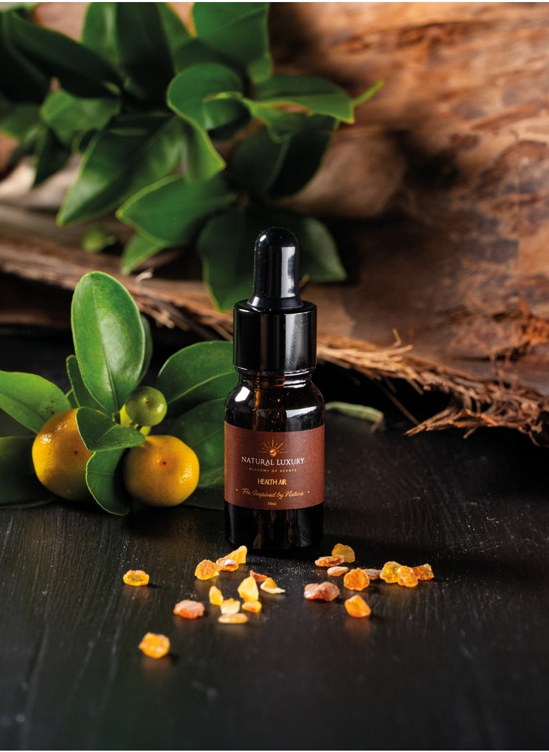 NATURAL LUXURY - He Inspired By Nature Car Perfume Air Freshener with Oak Wood Car Perfume Holder, Luxury Automobile Accessories Car Air Freshener Perfume Oil 10 ml, Car Fragrance Oil for Calming and Uplifting Mood - Image 1