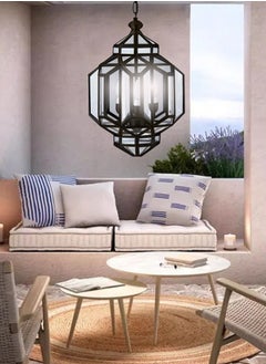 Target Outdoor Black Cage Pendant Light for Porch, Yard, Balcony  - Image 1