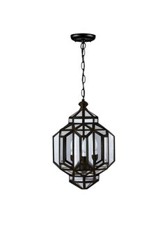 Target Outdoor Black Cage Pendant Light for Porch, Yard, Balcony  - Image 2